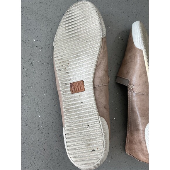 Frye Melanie Slip On Leather Flats Loafers Comfort Women’s Tan Size 7.5 - Picture 6 of 16